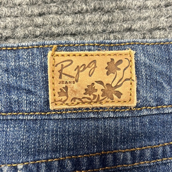 Rampage Women’s Blue Jean Short Skirt (3520) - Picture 6 of 7